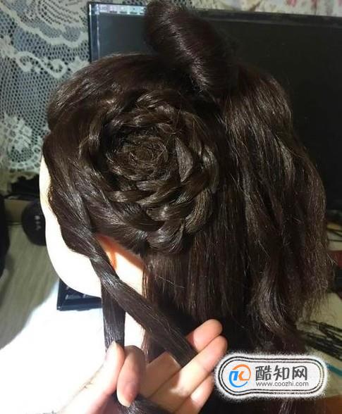 扎美丽的古装头发优质